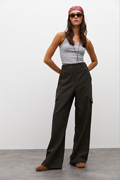 urban focus Palazzo Trousers with Cargo Pockets