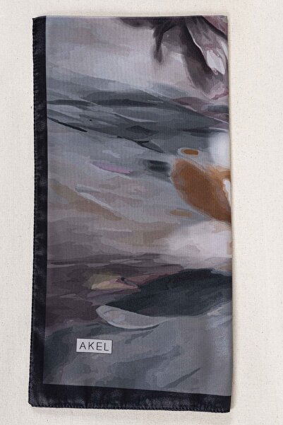 Akel Ψηφιακό κρυστάλλινο μοτίβο κασκόλ 95x95 – Παστέλ μοτίβο-6