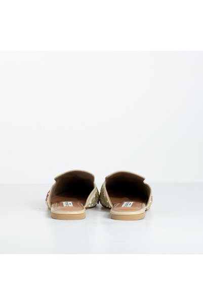 crystalicious Sage Raffia Women Flat Handcrafted by Artisticas