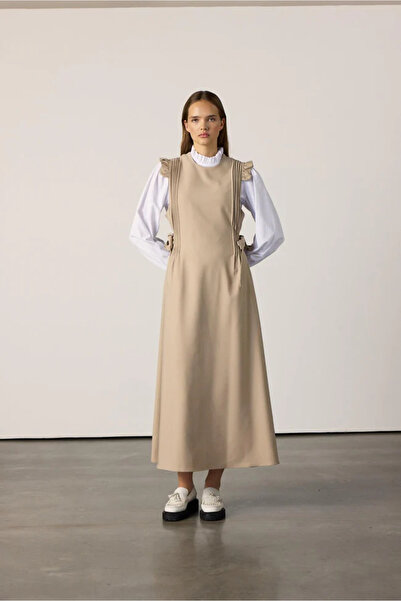 Line By Touches Taylor Gömlekli Elbise