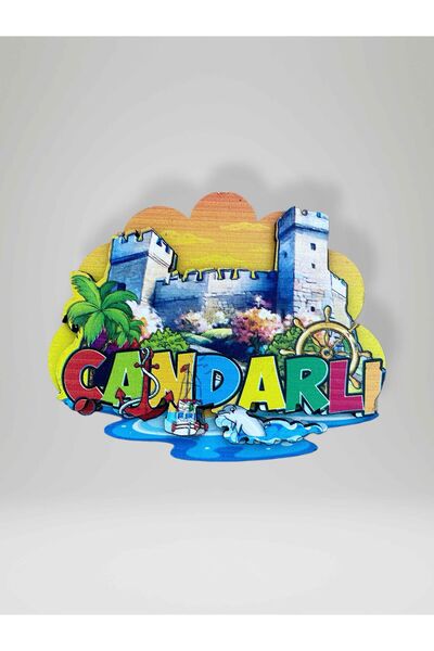 Mundy ÇANDARLI Temalı Ahşap Magnet Buzdolabı Süsü