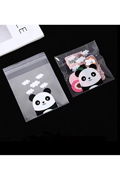 iğne izi Pandalı Kurabiye Poşeti, Çikolata, Şeker Poşeti, Hediyelik Poşeti, Bantlı Jelatin OPP 7x7 95 Adet