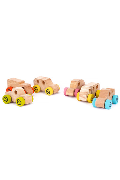 BALATOYZ Wooden Block Vehicles Set