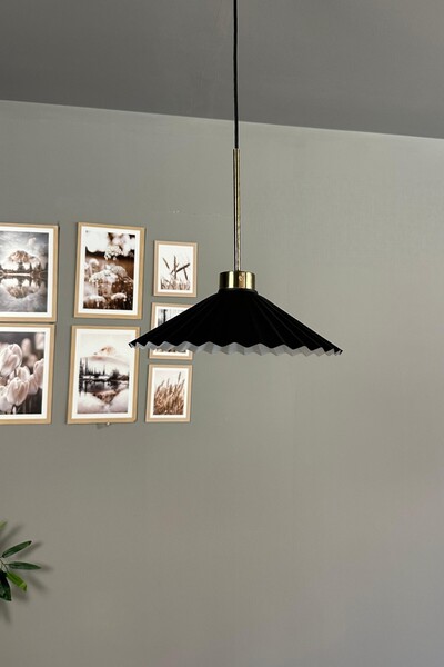 Bamyum Avilla Siyah Metal Tekli Avize İnce Eskitme Başlık Rustik Mutfak Modern Sarkıt Aydınlatma