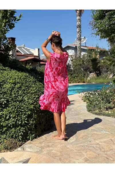 Punta Otantik Mln16165 Viskon Alanya Dress