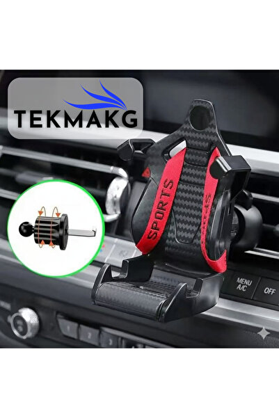TEKMAKG Araç Telefon Tutucu Karbon Spor Koltuk Tasarım