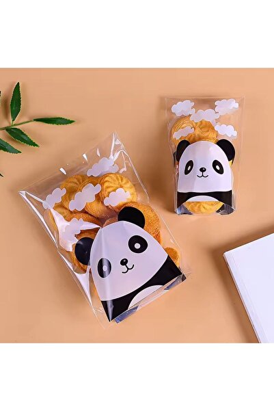 iğne izi Pandalı Kurabiye Poşeti, Çikolata, Şeker Poşeti, Hediyelik Poşeti, Bantlı Jelatin OPP 7x7 95 Adet