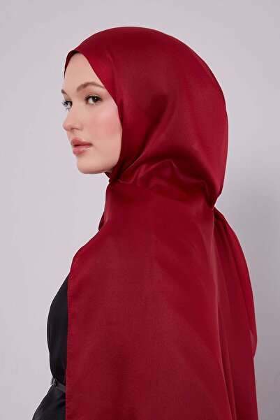 Levidor Dark Red Plain Premium Evening Dress Shawl