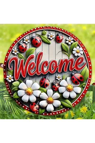 TuraLazerKesim Ornament pentru ușă din MDF de bun venit |   Cu curea, ștergab...