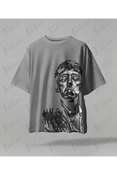 Nulivez تي شيرت كبير الحجم للجنسين بتصميم ألك باشينو مطبوع عالي الجودة