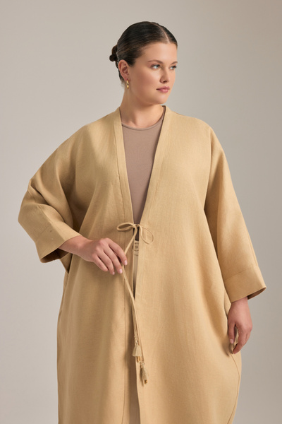 Aker Önden Bağcıklı Kimono