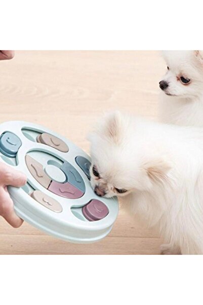 GOLD BE Zeka Geliştirici Köpek/Kedi Mama Bulmaca Oyuncağı – Kaydırmalı Ödül Kutusu