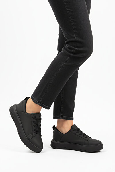 AYAKMOD Crne debele sportske cipele sa vezicama, unisex, model OZ-03 Z