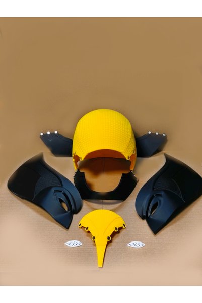 DEOZ3D Wolverine Textured Helmet – Cosplay & Collectible Item