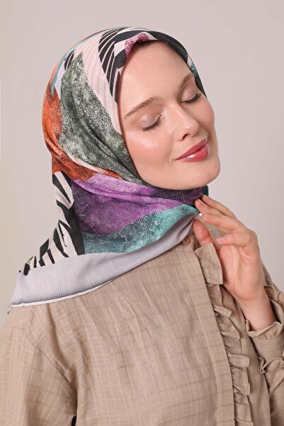 Levidor وشاح قطني بنمط الحمار الوحشي أرجواني