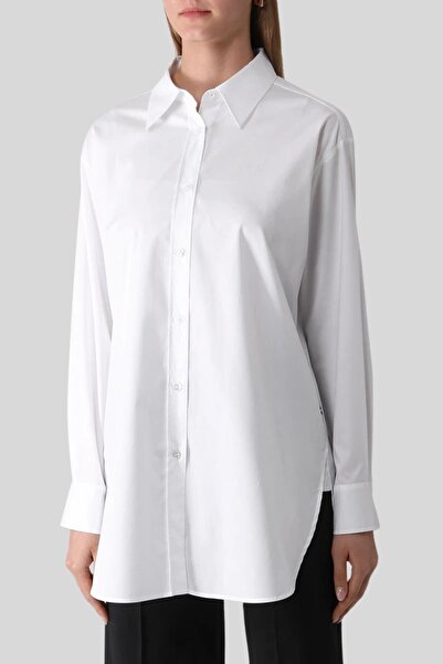 BOSS Pamuklu Kadın Gömlek Beyaz 100