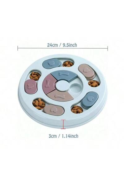 GOLD BE Zeka Geliştirici Köpek/Kedi Mama Bulmaca Oyuncağı – Kaydırmalı Ödül Kutusu