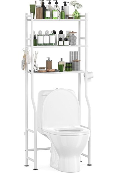 Generic AriseWork 3-Tier Over The Toilet Storage with Paper Holder, Metal Bathroom Organizers and Storage fo