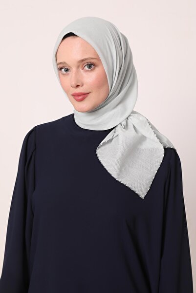 Levidor Μέντα πράσινο ριγέ βαμβακερό κασκόλ