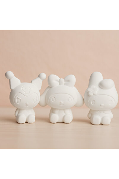 ehobici Kuromi + My Melody + Hello Kawaii Figür 3'lü Set