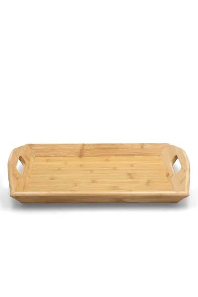 Bien Servi Rectangular Bamboo Serving Tray - Brown