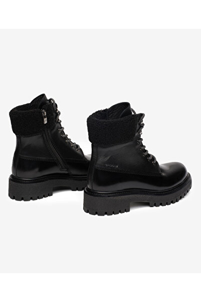 Greyder Kadın Siyah Hakiki Deri Military Bot 5K2UB35341