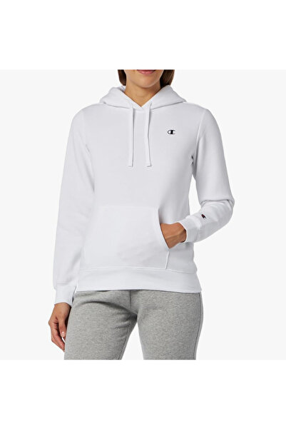 Champion Kadın Legacy Basics W-Light Powerblend Polar Kapüşonlu Sweatshirt