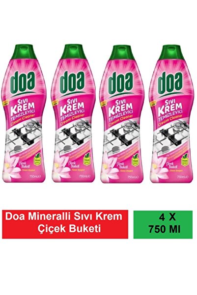 Doa Sıvı Krem Mineralli Çiçek Buketi 750 Ml Vegan x 4 Adet