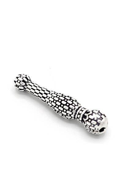 Midyat Nurtaş Gümüş Çizgi Tasarım İşlemeli 925 Ayar Gümüş Tesbih İmamesi 2010...