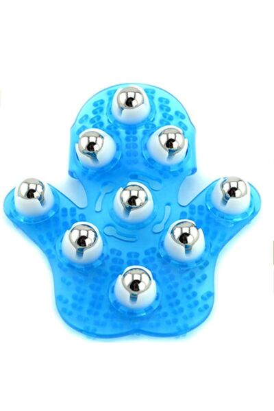 ThermoZen Manusa speciala masaj DROPY®, ingrijire corporala masaj, 9 bile rotative, reglabila, albastru