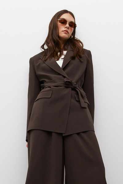 urban focus Belted Oversize Jacket