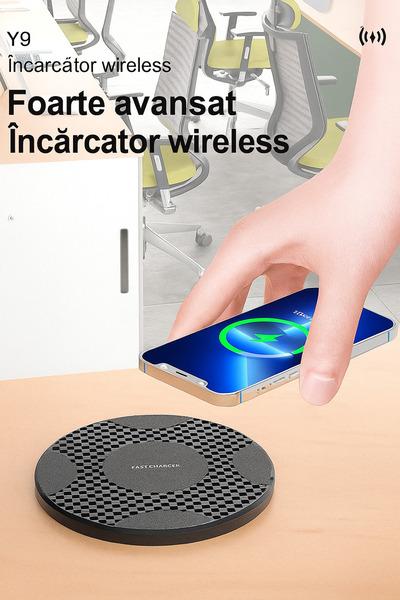 OEM GTS® Y9 Wireless Charger, 10W Fast Charging Compatible with Android Phones and iPhones