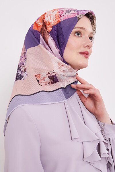 Levidor Mor Çizgili Batik Pamuk Eşap