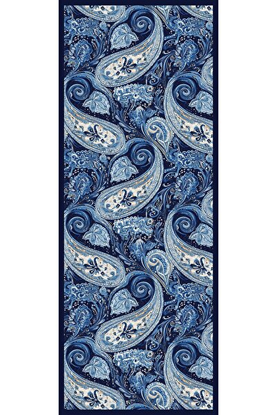 Schaless Kozmik Paisley - Mavi - Efilia Desenli Şal - 70x190 Cm