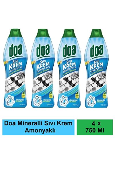 Doa Sıvı Krem Amonyaklı Temizleyici 750 Ml Vegan x 4 Adet