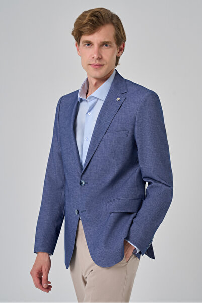 Morven Men's Indigo Wool Dynamic Fit Relaxed Fit Jacket