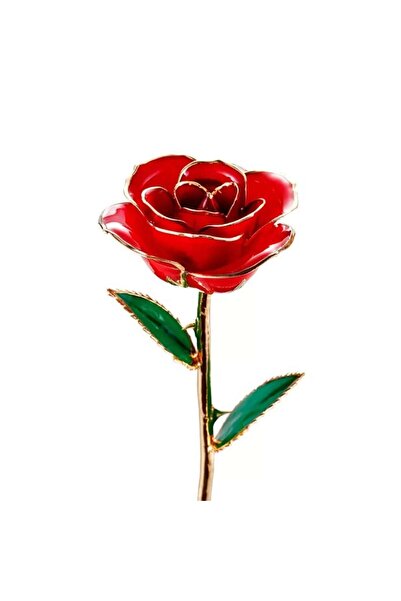 Tessero Trandafir criogenat unicat si placat cu aur pur 24K, cutie pentru cad...