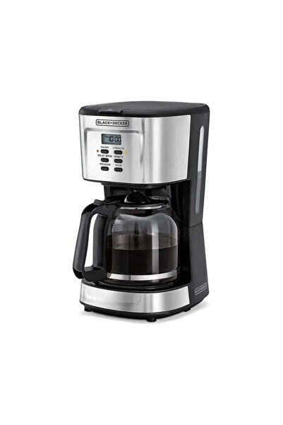 Black&Decker Black & Decker Coffee Maker, 1.5L Capacity, Digital Control, 900W, Silver/Black