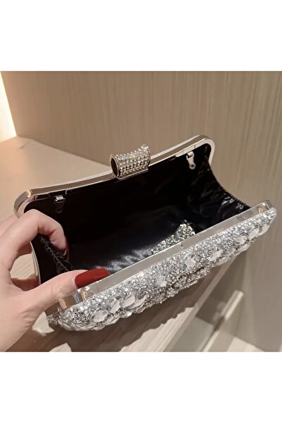 Clariss Crystal Stone Clutch Bag