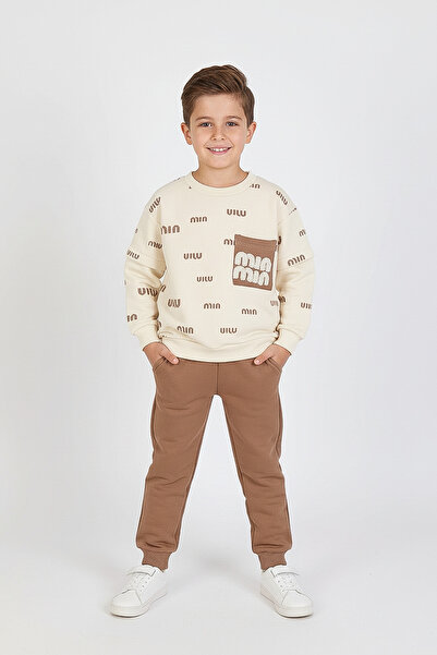kinderos Σετ Αγόρι MinMin Κεντημένο Χοντρό Σετ 2 τεμαχίων - 2303