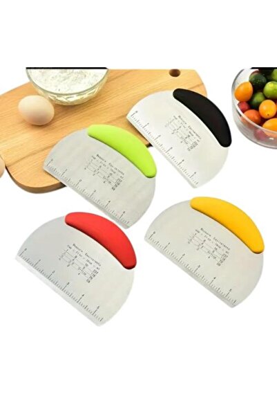 Pastaland Steel Scraper with Plastic Handle and Scale