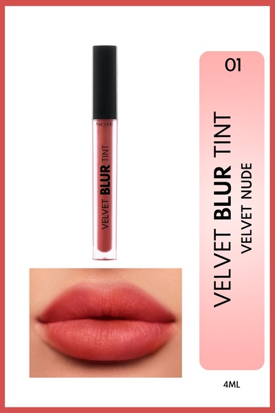 NOTE Velvet Blur Tint Kadife Bitişli Nemlendirici Mat Ruj - 01 Velvet Nude - Nude