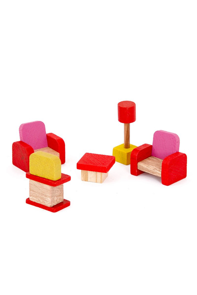 BALATOYZ Wood - Mini Miniature Living Room Set