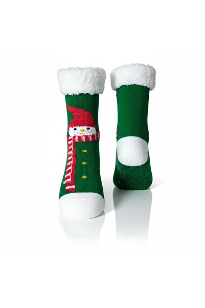 Aware Time Новогодишни чорапи с подплата от флис и неплъзгаща се подметка до коляното