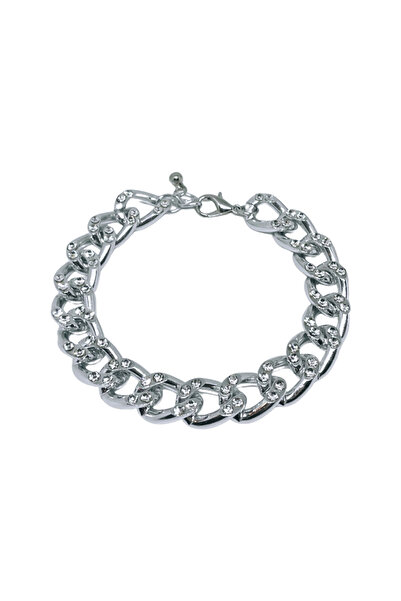 ElectraStore Brățară Cu Zale Mari Încrustrată Cu Cristale Zirconia