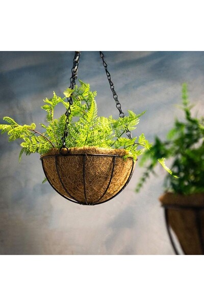 OEM Set of 4 Flower Pot Holders with Chain, 25 x 12 cm