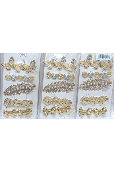 lawrenceshop 5'li Şık Tel Toka Hediyelik Zarif Düğün Nişan Özel Gün Tokaları