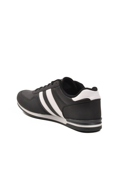 Slazenger Siyah Beyaz Büyük Numara Cilt Erkek Spor Ayakkabı Omega Int M