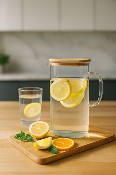 Bev Kitchen Rosa Buzdolabı Yan rafına Uyumlu Sürahi 1500 ml