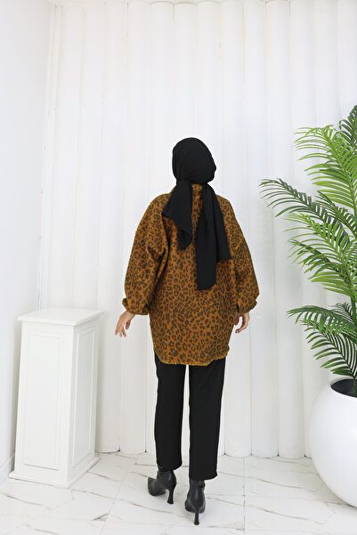 MİSS M.A.T FASHİON Pon Pon Bucket Fabric Standard Size Shirt Jacket